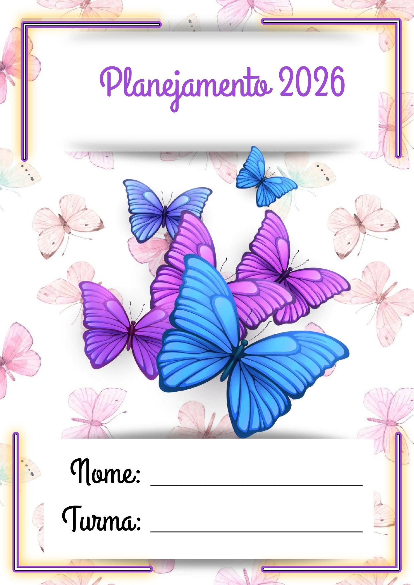 PLANNER DA PROFESSORA 2026 BORBOLETAS - Imagem 2