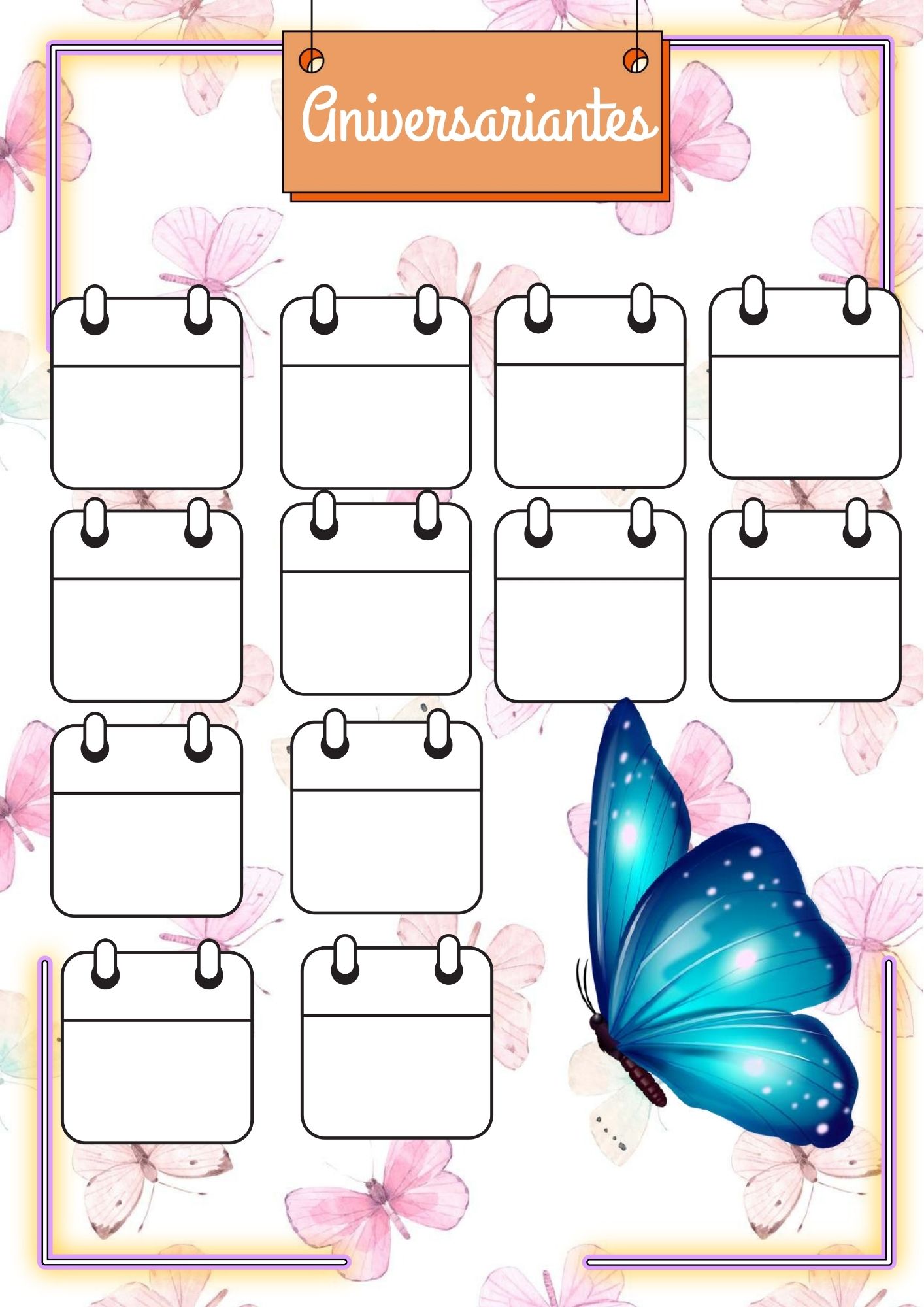 PLANNER DA PROFESSORA 2026 BORBOLETAS - Imagem 3