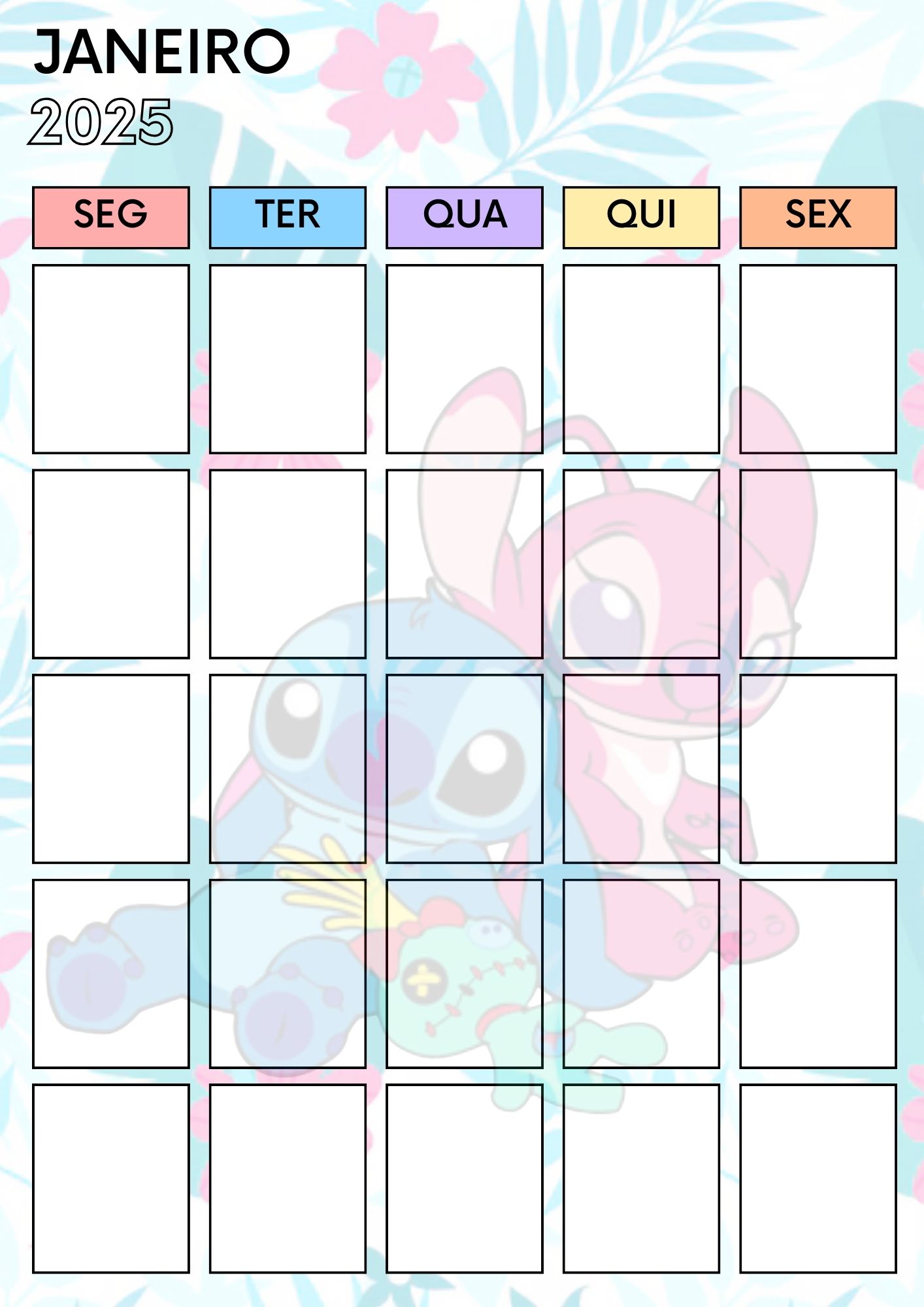 PLANNER DA PROFESSORA STITCH E ANGEL - Imagem 8