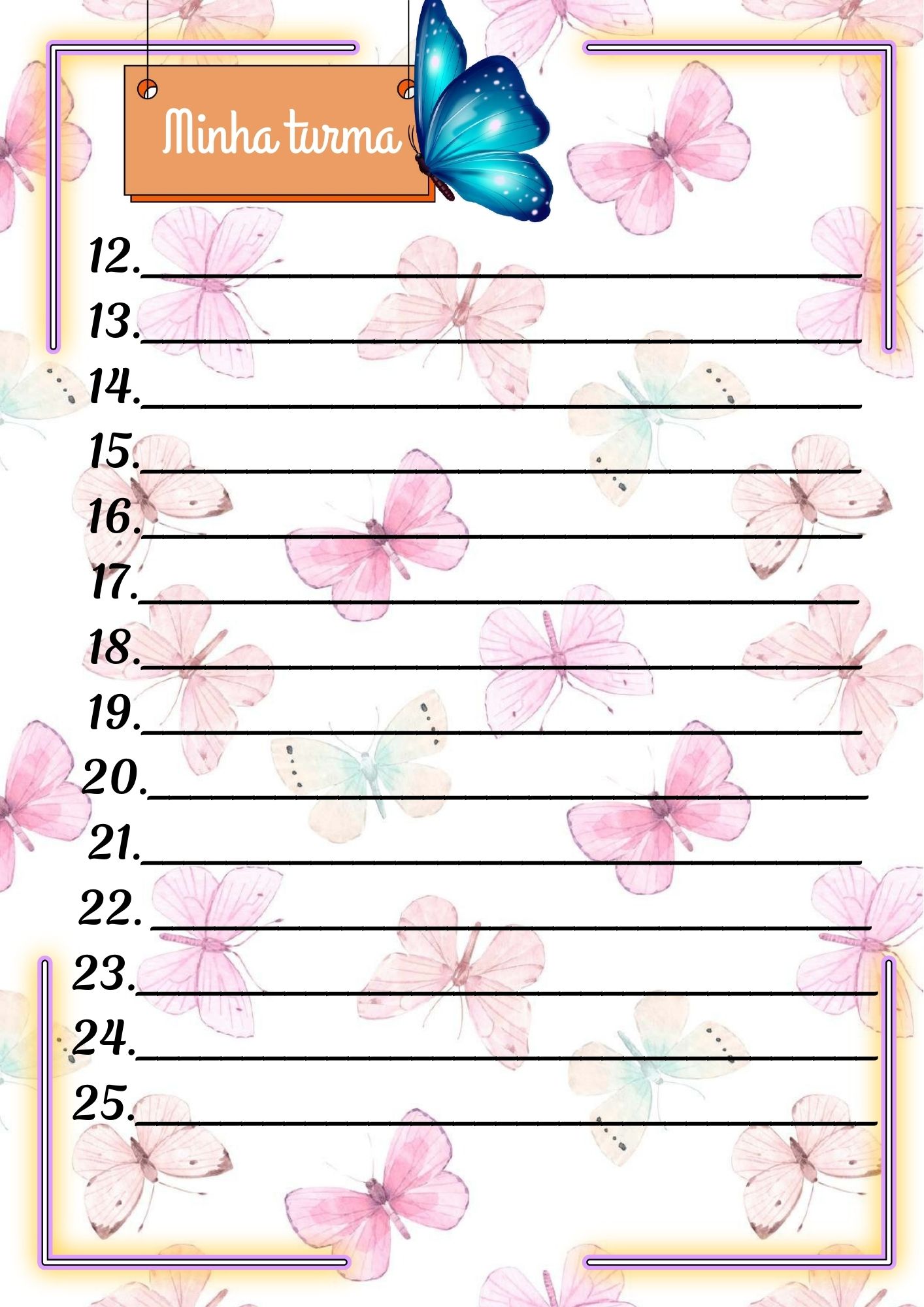 PLANNER DA PROFESSORA 2026 BORBOLETAS - Imagem 5