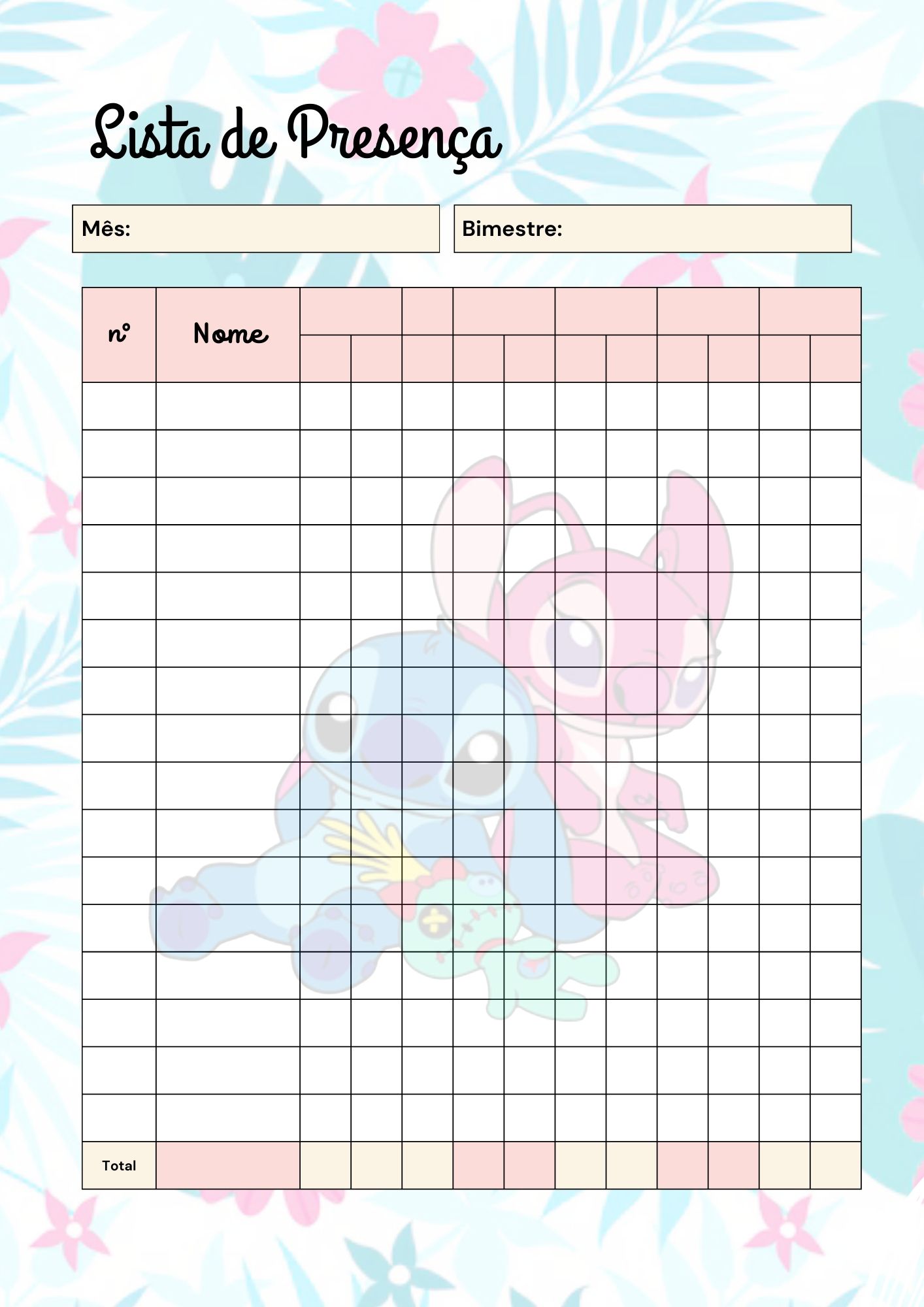 PLANNER DA PROFESSORA STITCH E ANGEL - Imagem 12