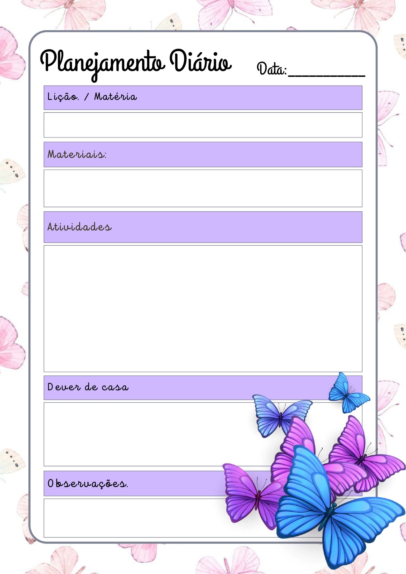 PLANNER DA PROFESSORA 2026 BORBOLETAS - Imagem 51