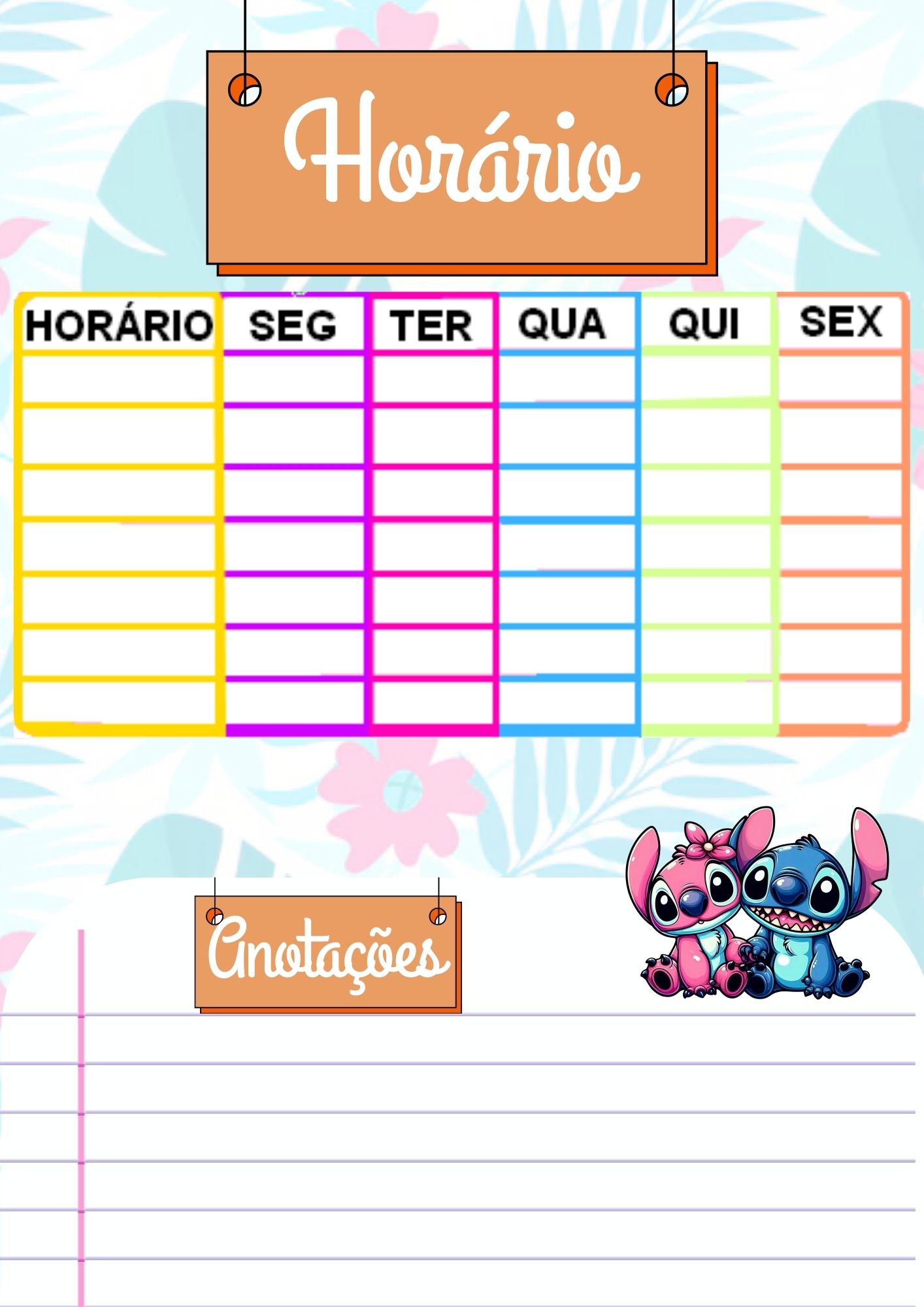 PLANNER DA PROFESSORA STITCH E ANGEL - Imagem 14