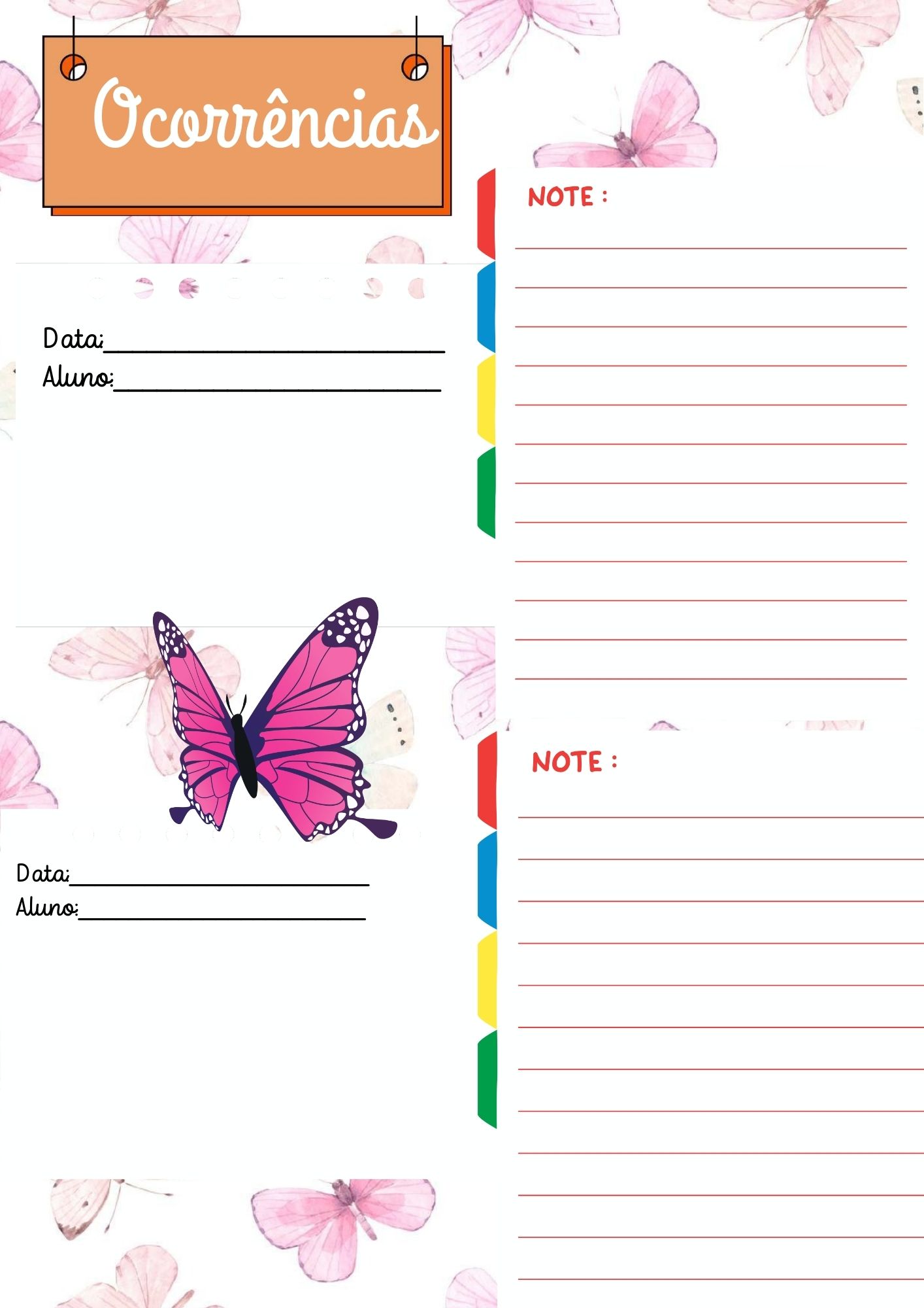 PLANNER DA PROFESSORA 2026 BORBOLETAS - Imagem 60