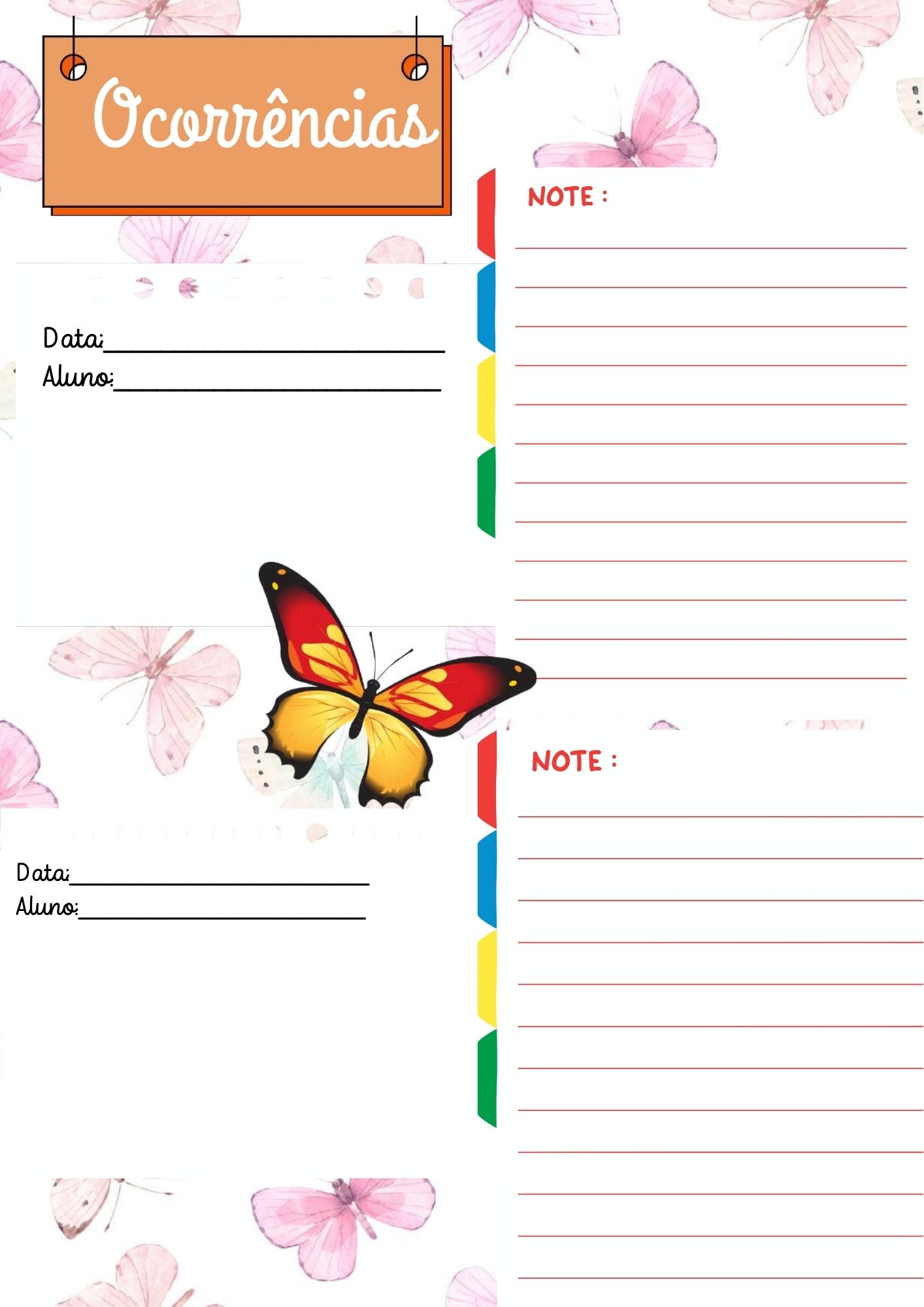 PLANNER DA PROFESSORA 2026 BORBOLETAS - Imagem 61