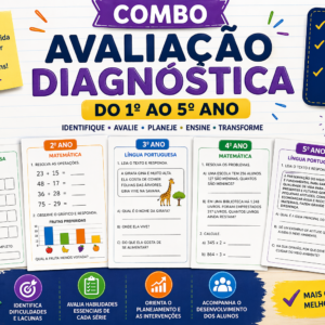 Combo Avaliação diagnóstica - 1º ao 5º ano